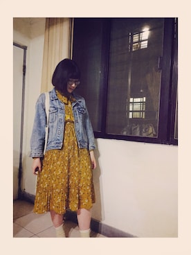 「planet（planet）のアイテム（ジャケット/アウター）」を使った、Frankieさん（レディース・158cm）の春コーディネート