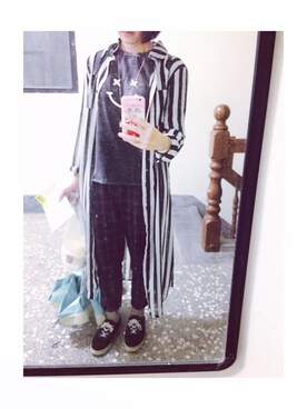「planet（planet）のアイテム（ジャケット/アウター）」を使った、Frankieさん（レディース・158cm）の春コーディネート