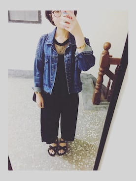 「planet（planet）のアイテム（トップス）」を使った、Frankieさん（レディース・158cm）の春コーディネート