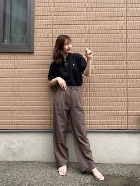 「spoon store（スプーンストア）のアイテム（パンツ）」を使った、ゆうさん（レディース・162cm）の夏コーディネート