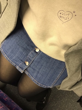 「H&M（エイチ・アンド・エム）のアイテム（チェスターコート）」を使った、miyukiさん（レディース・163cm）の秋コーディネート
