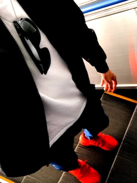 「ジーユー」｜「アイテム（MA-1）」を使った、ゆーさん（メンズ・176cm）の春コーディネート