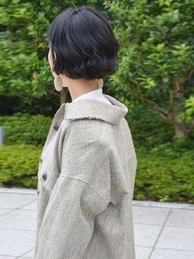「Johnbull Private labo（ジョンブルプライベートラボ）のアイテム（その他アウター）」を使った、mihnaさん（レディース・158cm）の秋コーディネート