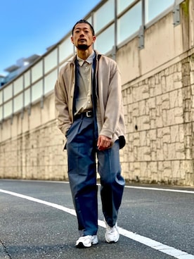 「アイテム（ブルゾン）」を使った、maatttssuさん（メンズ・173cm・30代）の春コーディネート