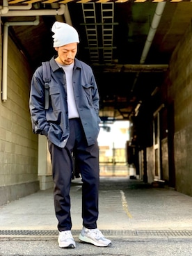 「アイテム（ミリタリージャケット）」を使った、maatttssuさん（メンズ・173cm・30代）の春コーディネート