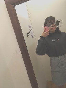 「ショッピング」｜「アイテム（スウェット）」を使った、めいさん（レディース・163cm）の秋コーディネート