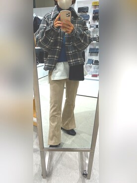 「152cm」｜「アイテム（その他アウター）」を使った、yuka101404さん（レディース・152cm）の秋コーディネート