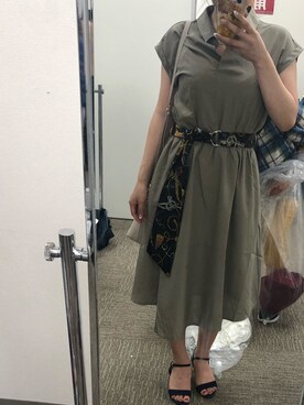 スカーフベルト付きスキッパーワンピースを使った人気ファッションコーディネート Wear スカーフベルト付きスキッパーワンピースを使った人気ファッションコーディネート Wear