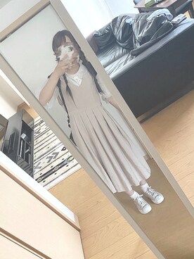 「179/WG（イチナナキュウダブルジー）のアイテム（ワンピース/ドレス）」を使った、うさみさん（レディース・155cm）の夏コーディネート