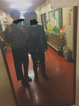 「アイテム（ハンチング/ベレー帽、ゴールド系）」を使った、Cさん（メンズ・177cm）の秋コーディネート