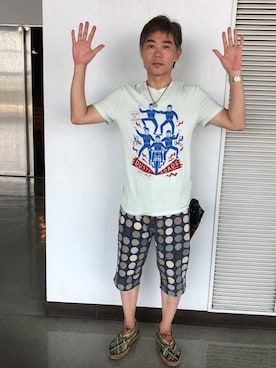 「Sougen（スーゲン）のアイテム」を使った、KK1805さん（メンズ・167cm）の夏コーディネート