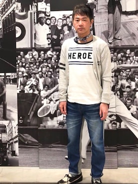 「SCOTCH & SODA（スコッチ アンド ソーダ）のアイテム（Tシャツ/カットソー）」を使った、KK1805さん（メンズ・167cm）の春コーディネート