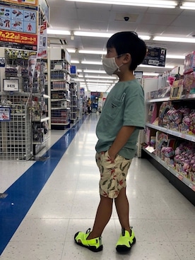 「アイテム（サンダル）」を使った、konaさん（キッズ・110cm）の夏コーディネート