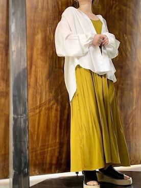 「SLY（スライ）のアイテム（ワンピース）」を使った、アンダープラウ AEON釧路店さん（レディース・150cm）の夏コーディネート