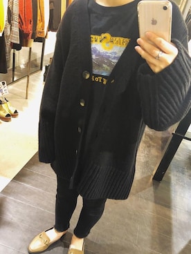 「MOUSSY（マウジー）のアイテム（カーディガン/ボレロ）」を使った、アンダープラウ AEON釧路店さん（レディース・150cm）の秋コーディネート