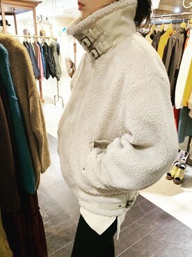 「MOUSSY（マウジー）のアイテム（ジャケット/アウター）」を使った、アンダープラウ AEON釧路店さん（レディース・166cm）の秋コーディネート