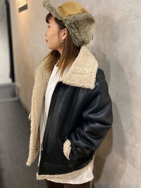 「MOUSSY（マウジー）のアイテム（アクセサリー）」を使った、アンダープラウ AEON釧路店さん（レディース・151cm）の秋コーディネート