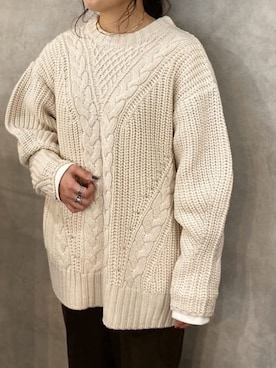 「SLY（スライ）のアイテム（アクセサリー）」を使った、アンダープラウ AEON釧路店さん（レディース・151cm）の冬コーディネート