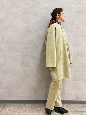 「アイテム（チョーカー）」を使った、アンダープラウ AEON釧路店さん（レディース・158cm）の冬コーディネート