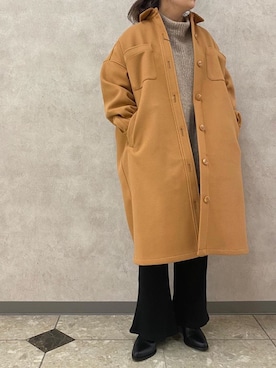 「SLY（スライ）のアイテム（その他アウター）」を使った、アンダープラウ AEON釧路店さん（レディース・151cm）の冬コーディネート