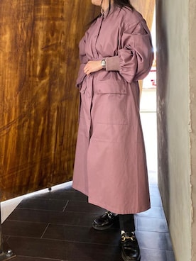 「アイテム（ブルゾン、パープル系）」を使った、アンダープラウ AEON釧路店さん（レディース・151cm）の冬コーディネート