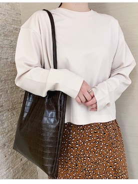 「SMIR NASLI（サミールナスリ）のアイテム」を使った、アンダープラウ AEON釧路店さん（レディース・150cm）の春コーディネート