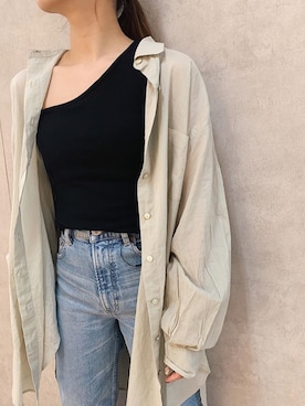 「CLOCHE（クロシェ）のアイテム」を使った、アンダープラウ AEON釧路店さん（レディース・158cm）の春コーディネート