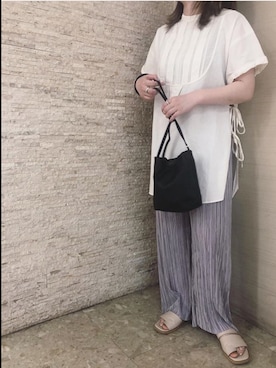 「CLOCHE（クロシェ）のアイテム」を使った、アンダープラウ AEON釧路店さん（レディース・150cm）の夏コーディネート