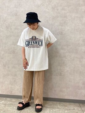 「CLOCHE（クロシェ）のアイテム」を使った、アンダープラウ AEON釧路店さん（レディース・151cm）の夏コーディネート