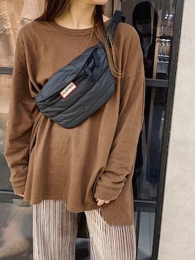 「HUNTER（ハンター）のアイテム」を使った、アンダープラウ AEON釧路店さん（レディース・158cm）の秋コーディネート