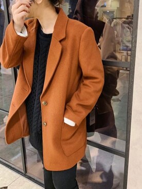 「MOUSSY（マウジー）のアイテム（テーラードジャケット）」を使った、アンダープラウ AEON釧路店さん（レディース・158cm）の秋コーディネート