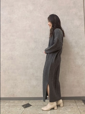 アンダープラウ AEON釧路店さん(レディース・158cm)の冬コーディネート