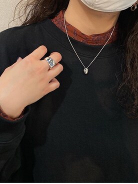 「TODAYFUL（トゥデイフル）のアイテム（ネックレス）」を使った、アンダープラウ AEON釧路店さん（レディース・151cm）の冬コーディネート