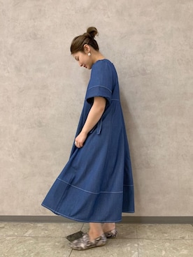 「LAYMEE（レイミー）のアイテム」を使った、アンダープラウ AEON釧路店さん（レディース・158cm）の春コーディネート