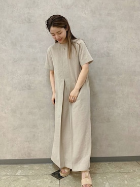 「TODAYFUL（トゥデイフル）のアイテム（ネックレス）」を使った、アンダープラウ AEON釧路店さん（レディース・157cm）の春コーディネート