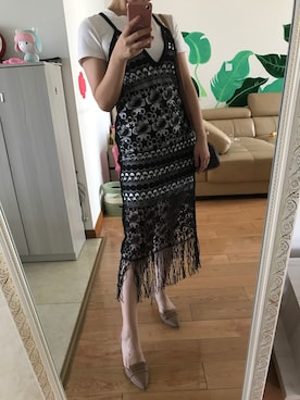 「noon（ヌーン）のアイテム」を使った、吉页星儿さん（レディース・160cm）の夏コーディネート