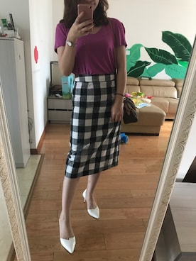 「noon（ヌーン）のアイテム」を使った、吉页星儿さん（レディース・160cm）の秋コーディネート