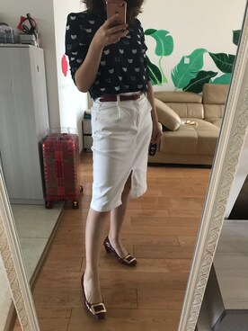 「noon（ヌーン）のアイテム」を使った、吉页星儿さん（レディース・160cm）の秋コーディネート