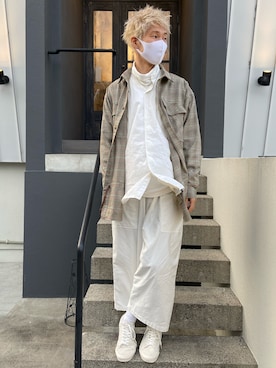 「IKE BEHAR（アイクベーハー）のアイテム」を使った、ゆうきさん（メンズ・181cm）の春コーディネート