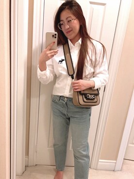 「Abercrombie&Fitch（アバークロンビーアンドフィッチ）のアイテム（ジャージ）」を使った、ViviaN😊さん（レディース・163cm）の冬コーディネート
