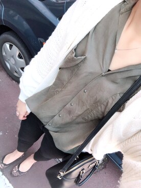 「H&M DIVIDED（エイチアンドエム　ディヴァイデッド）のアイテム（バレエシューズ）」を使った、miiさん（レディース・171cm）の春コーディネート