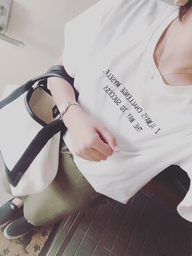 「コーディネート」｜「アイテム（スリッポン）」を使った、miiさん（レディース・171cm）の秋コーディネート