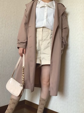 「BROWNY（ブラウニー）のアイテム（ジャケット/アウター）」を使った、ennuimenさん（レディース・163cm）の春コーディネート