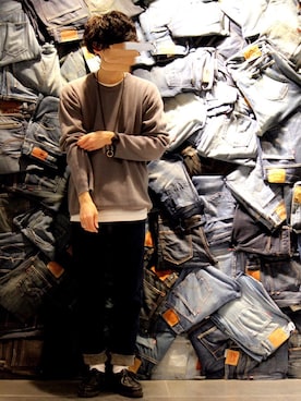 「Paraboot（パラブーツ）のアイテム（ブーツ）」を使った、sawaさん（メンズ・173cm）の春コーディネート