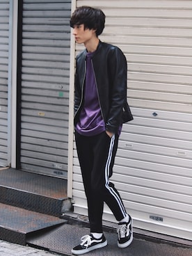 「CONVERSE（コンバース）のアイテム（パンツ）」を使った、sawaさん（メンズ・173cm）の秋コーディネート