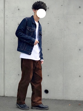 「Right-on（ライトオン）のアイテム（パンツ）」を使った、sawaさん（メンズ・173cm）の秋コーディネート