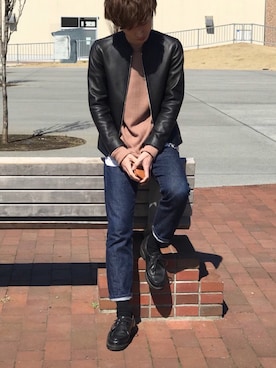 「Paraboot（パラブーツ）のアイテム（ブーツ）」を使った、sawaさん（メンズ・173cm）の春コーディネート