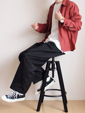 「WEGO（ウィゴー）のアイテム（ブルゾン）」を使った、sawaさん（メンズ・173cm）の春コーディネート