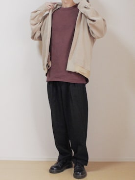 「Dr. Martens（ドクターマーチン）のDr.Martens (ドクターマーチン)/1461 3EYE GIBSON SHOES（その他シューズ）」を使った、sawaさん（メンズ・173cm）の秋コーディネート