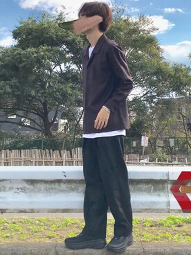 「YARD PLUS（ヤードプリュス）のアイテム（トップス）」を使った、sawaさん（メンズ・173cm）の秋コーディネート